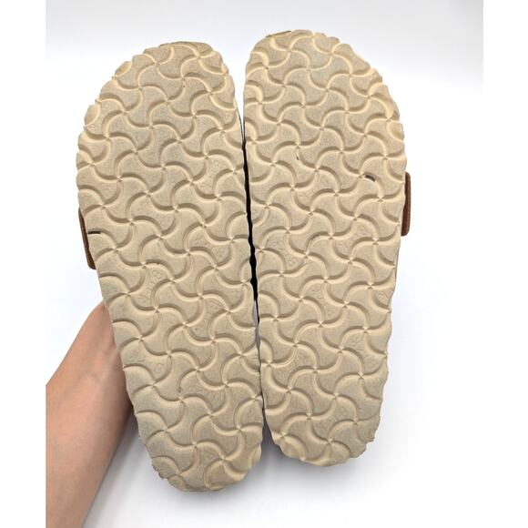 Birkenstock Madrid Big Buckle Sandals Unisex Cognac Oiled Leather Size W9/M7 - Picture 8 of 11